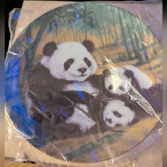 Panda Art HACKETT AMERICAN COLLECTOR PLATE ASIAN PANDAS SADAKO MANO - Picture 2 of 5